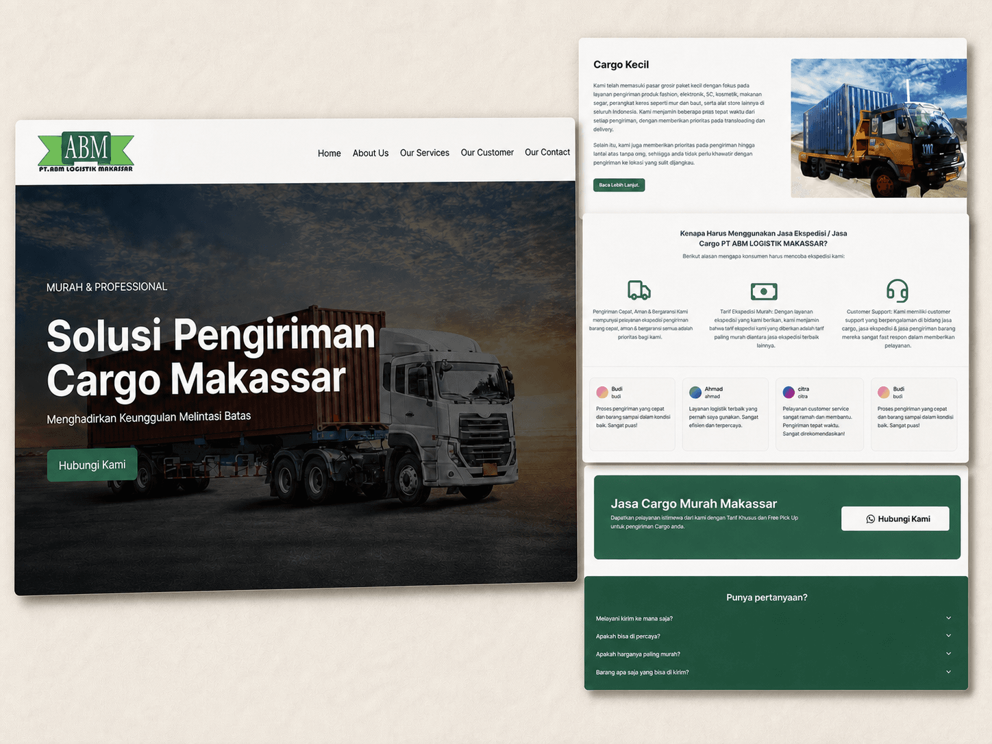 ABM Logistik Makassar - Website Logistik